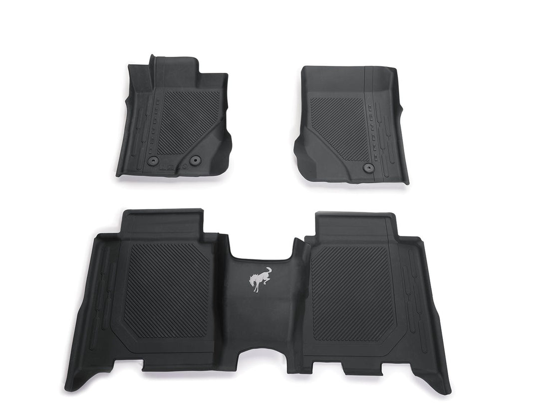 Interior, Floor Liner, All-Weather 1st and 2nd Row Over Carpet, 5 Door - M2DZ-7813300-AA- 2021-2022 Ford Bronco